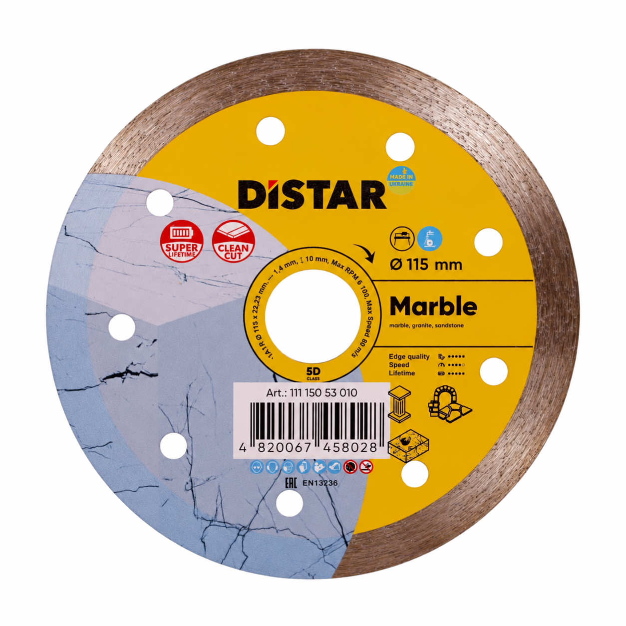 Distar Marble Diamond cutting blade 115mm x 22.23mm