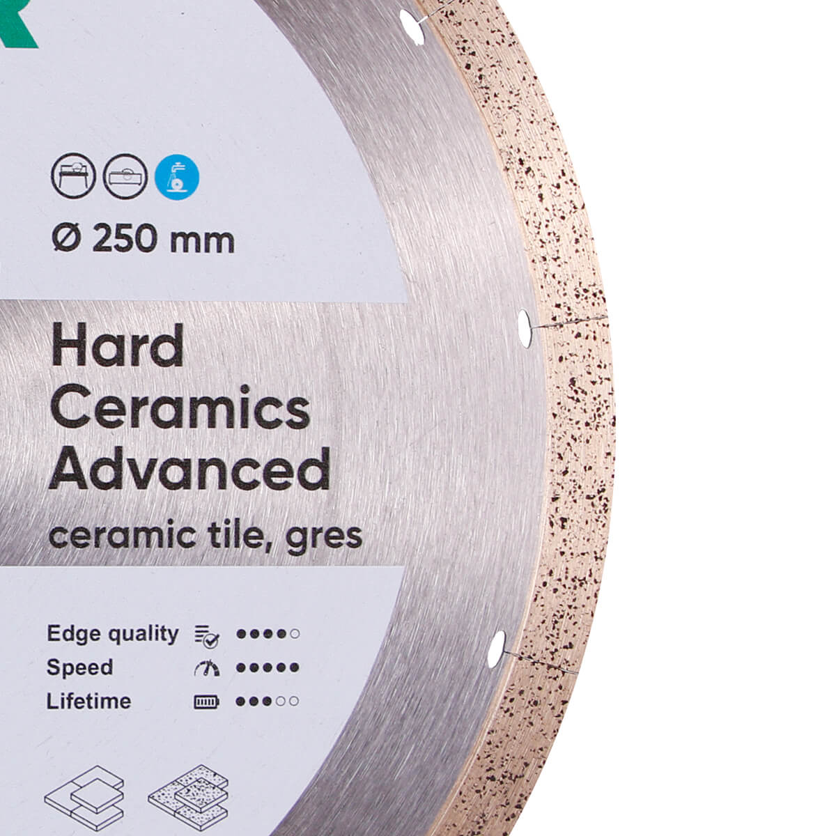 Diamond cutting blade 1A1R 250 Hard ceramics Advanсed