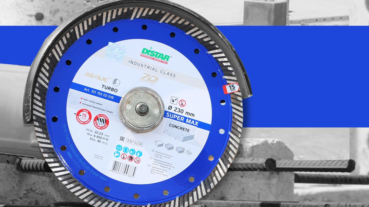 Reinforced Concrete Diamond Cutting Blade Turbo 230mm Super Max