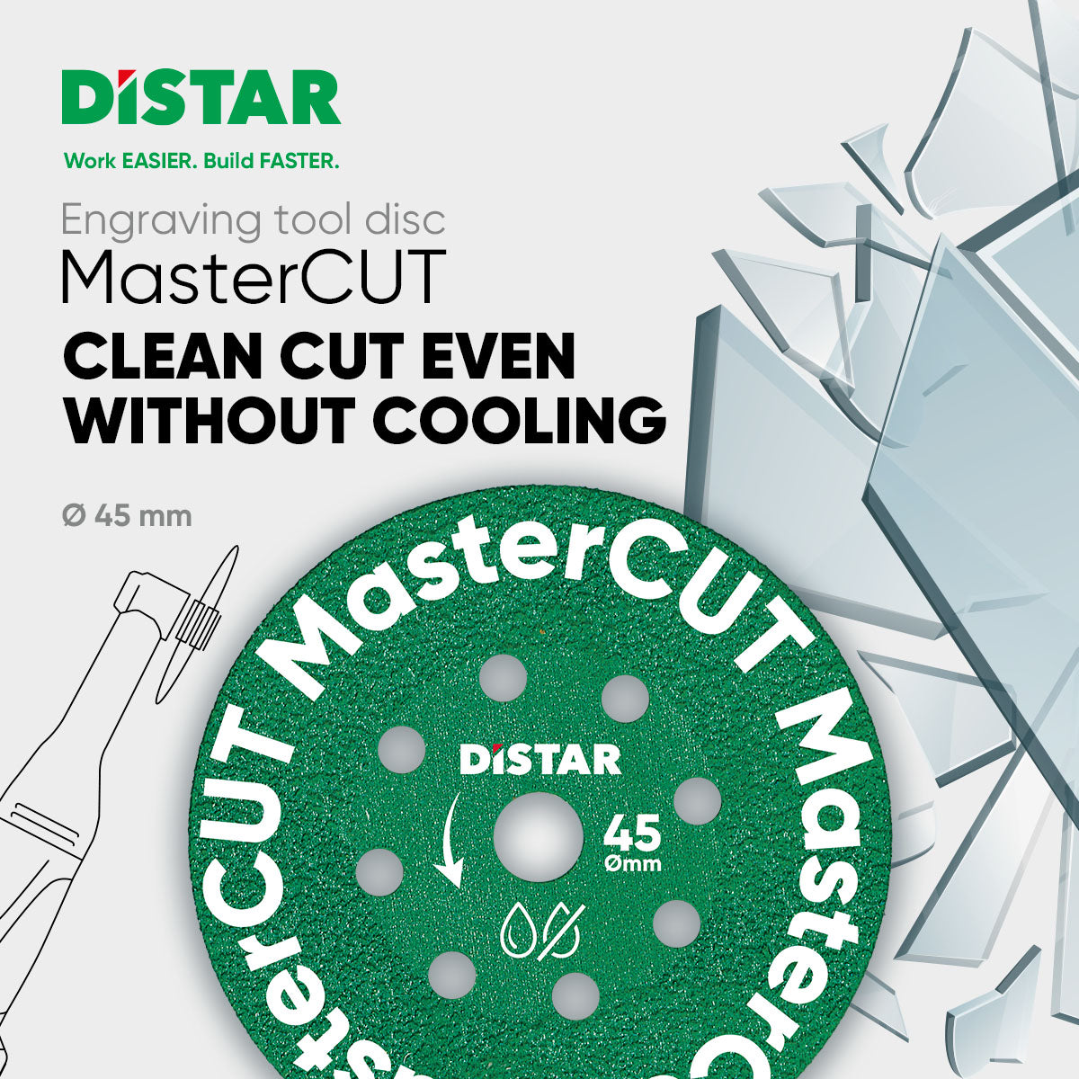 MasterCUT Diamond Cutting Blade Distar 45mm for LHW, LHW/A & LWB/A