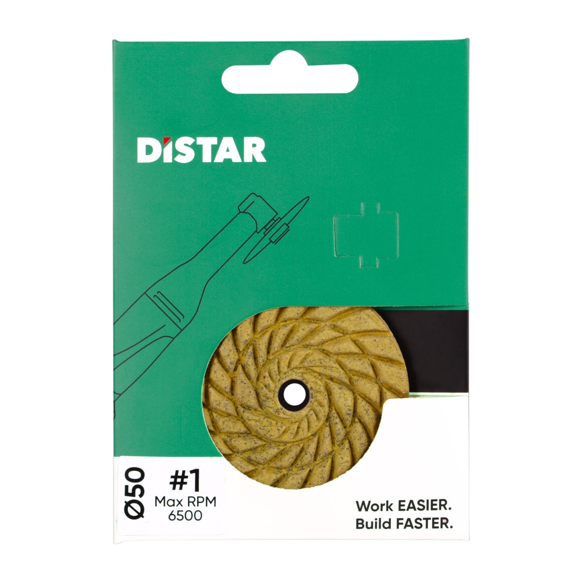 Distar 50mm Porcelain Polishing Pad Grit 3
