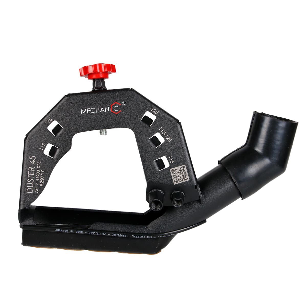 Angle grinder dust shroud for 45-degree cutting