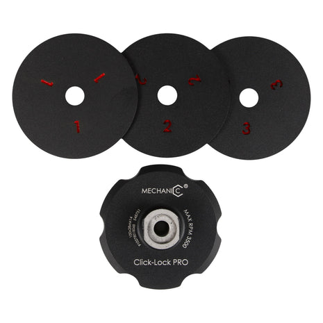 M14 100mm Aluminum Velcro Backing Pad + Click-Lock PRO