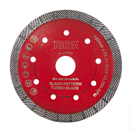 TORVA Landscaping 20mm Porcelain Diamond Blade 125mm