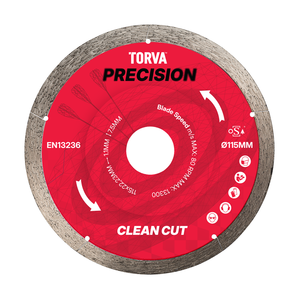 TORVA Precision Diamond Blade 115mm x 22.23mm