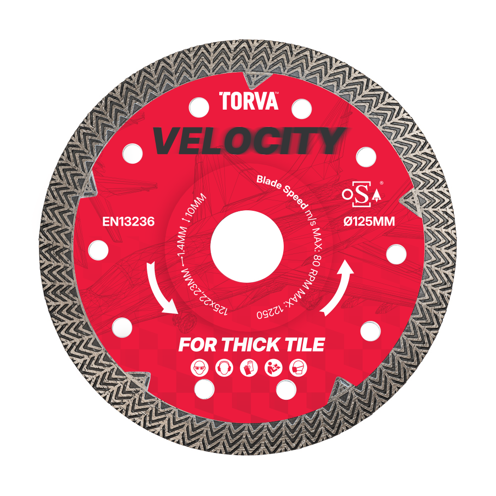 TORVA Landscaping 20mm Porcelain Diamond Blade 125mm