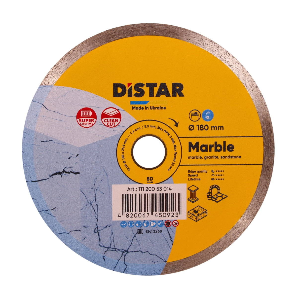 Distar Marble Diamond cutting blade 180mm x 25.4mm