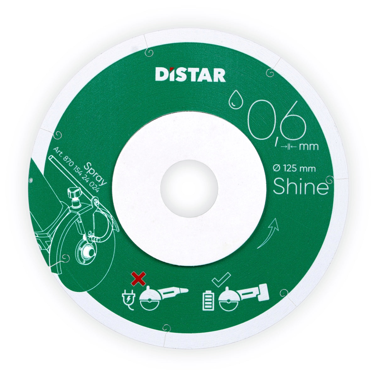 Distar SHINE Diamond cutting blade 115/125mm